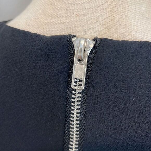 Olivaceous Black Shift Dress with Exposed Back Zipper (NWT) - Picture 4 of 6